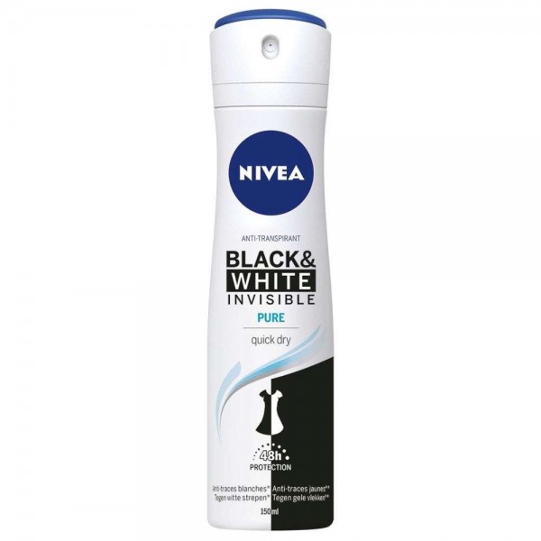 Nivea Black & White Pure 48h Spray 150ml