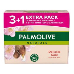 Palmolive Naturals Σαπούνι Delicate Almond Milk 4x90gr