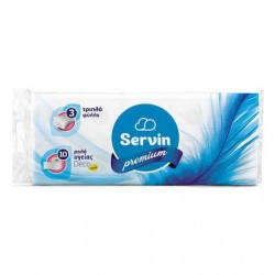 Servin Premium Χαρτί Υγείας 10 ρολά 3φυλλα 